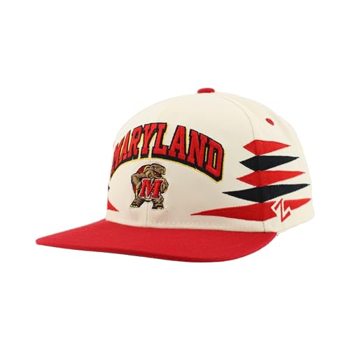 Maryland Terrapins NCAA Officially Licensed Hat Flat Snapback Z11 Retro Diamond Team Color