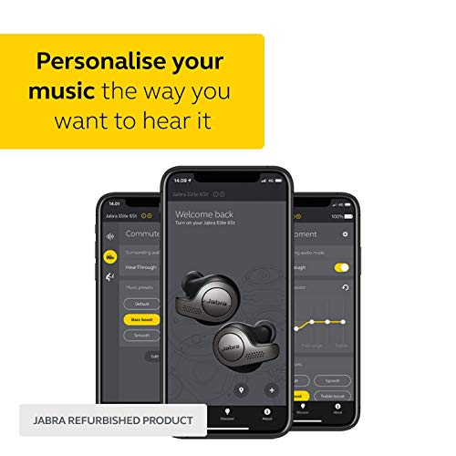 Jabra Elite 65T Alexa Enabled True Wireless Earbuds Charging Case - Copper Black (Renewed) #TOP3