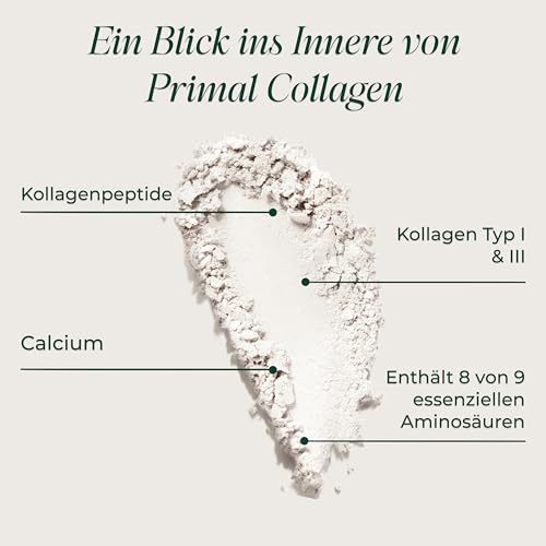 Primal Harvest Collagen Pulver Hochwertiges hydrolysiertes Kollagenpulver Typ I & III – 300 g – Geschmacksneutral – Kollagenpeptide (30 Portionen (2er Pack) 3