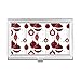 Red White Decoration Pattern Christmas Business Card Holder Case Pocket Box Wallet