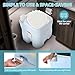 YITAMOTOR 5.28 Gallon Portable Toilet for Camping, RV Toilet with Diagonal Elongated Bowl Seat, Porta Potty with Hand Sprayer, Leak-Proof for Adults, RV Travel, Hospital, Boat, Trip, Home, Light Blue