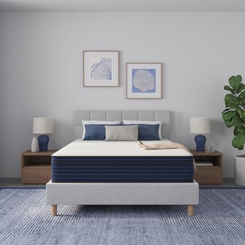 NapQueen Full Size 10 Inch NEW Victoria Hybrid Cooling Gel Infused Pocket Spring and Memory Foam Mattress Bed in a Box CertiPUR-US Certified