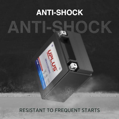 Image of UPLUS Motorcycle Battery EB16-4 replace for YTX16-BS 12V14AH 215CCA Maintenance Free & High Performance AGM Replacement for UTV Snowmobile ATV