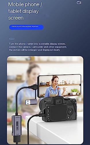 Image of ETZIN Video Capture Card, Real USB3.0 HDMI to USB C Capture Card, 4K Full 1080P60FPS HD Capture Card, for Windows Mac OS System withto Adjust PS4, Switch, Xbox1 (EPL-1023HVC-1)