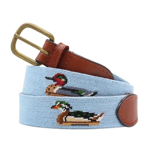 Smathers & Branson Duck Decoys Needlepoint Belt