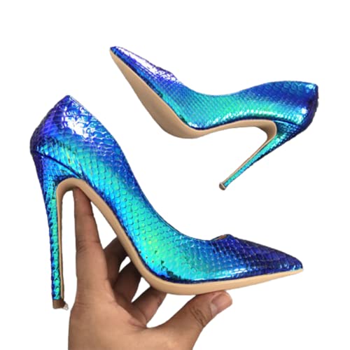 Bopchk Shoes Woman High Heels Womens Lady Pumps High Heel Shoe Ladies Shoes Snake Printed Women Pumps 8 10 12 cm