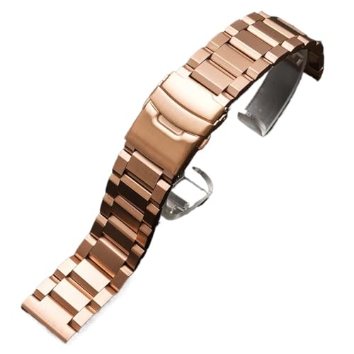 Bracelet de montre en acier inoxydable massif universel homme femme avec boucle de rechange