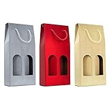 bottiglie vino pregiate Dimensioni delle confezioni (dimensioni interne): per 1 bottiglia 9 x 9 x 35 cm; per 2 bottiglie 18 x 9 x 42 cm
