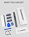 Mini Electric Screwdriver Set Upgraded: UnaMela Small Electric Precision Screwdriver Cordless - 3 Torque Settings, 30 S2 Bits, 4 LED Lights, Power Screwdriver Repair Tool Kit for PC RC Electronics