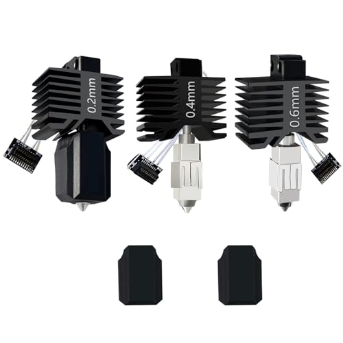 HzdaDeve �A�b�v�O���[�h 3PK 0.2MM 0.4MM 0.6MM P1S/P1P �z�b�g�G���h �z�b�g�G���h �t���A�Z���u�� �v�����g�w�b�h �d���X�`�[���m�Y�����o�@ �Z���~�b�N�����Z���T�[ �T�[�~�X�^�L�b�g Bambu Lab P1S P1P