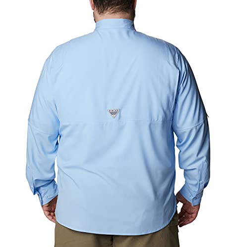 Columbia Mens PFG Tamiami Long Sleeve Fishing Shirt, Sail, Medium