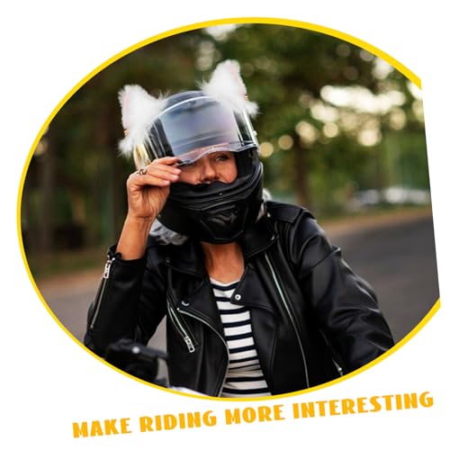 Orejas de peluche para casco personaliza tu estilo de moto 4