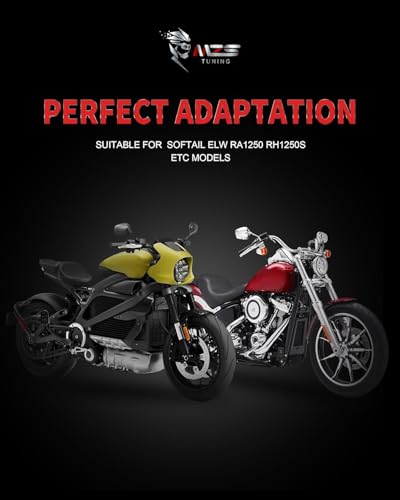 Image of MZS Motorcycle Foot Pegs, Rear Adjustable Footpegs MX Serrated Wide Pedal Compatible with Softail Breakout Deluxe Fat Bob Fat Boy Heritage Low Rider Slim Street Bob Sport Glide 2018-2025
