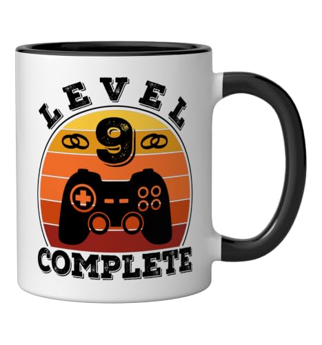 Taza de cerámica 11 oz aniversario de 9 años miniatura 2