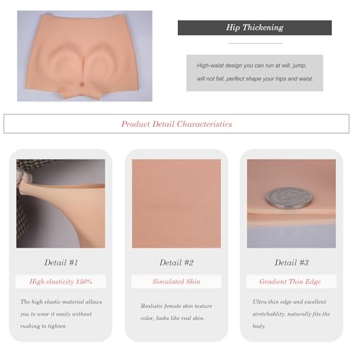 Bragas con relleno de silicona médica y diseño anatómico premium para transgénero 4