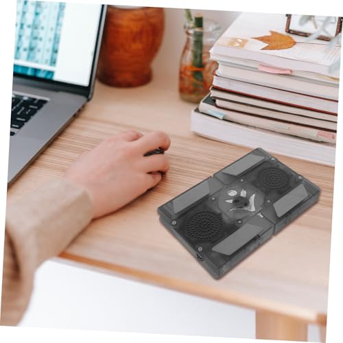 Base enfriadora plegable portátil para laptop con luz LED miniatura 6