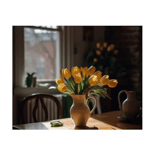 Kit peinture diamant fleurs sur table avec outils complets sans cadre - 7