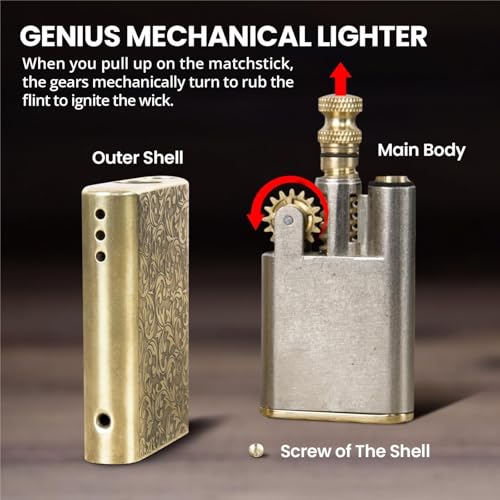 Encendedor Vintage Kerosene con Encendido Deslizante miniatura 5