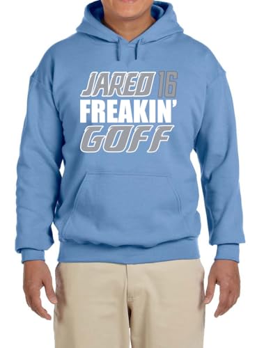 Blue Detroit Jared Goff Jared Freakin Goff Hooded Sweatshirt