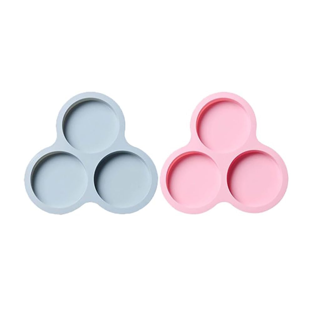 2 Stück Spiegeleier Form Airfryer, 3 Zellen Eierform für die Pfanne Silikon Silikonform für Spiegeleier Heißluftfritteuse, Spiegelei Formen Silikon mit Silikonölpinsel und Spatel, Tolles Kochwerkzeug