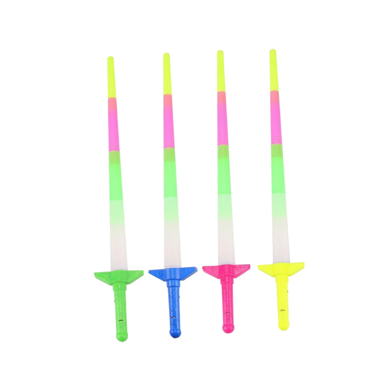 ifundom Bastoncini Luminosi 4pezzi in Plastico Funzione Glowing per Festa e Concerto Accessori per Tifo e Performance Capodanno e Natale Colore Casuale