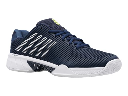 Image of K-Swiss Men's Hypercourt Express 2 Tennis Shoe, Moonlit Ocean /White /Love Bird, 10 M