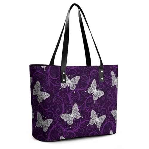 Bolso Tote de cuero ligero unisex elegante miniatura 5