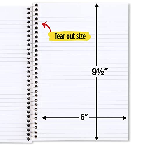 Five Star Spiral Notebook, 2 Subject, College Ruled Paper