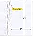 Five Star Small Spiral Notebook, 5 Subject, College Ruled Paper, 180 Sheets, 9-1/2