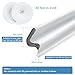 2 Pack 20 Feet White Weather Stripping Door Seal, Flycoco Extra Thick Door Weather Stripping Replacement, Soundproof Door Seals for Exterior Doors Frame V Shaped Block Cold Air Light Easy Install
