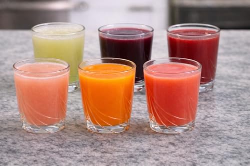 Image of Clear Glass Drinking Glasses Set for Water, Juice, Beverages, Set of 6 (Juice-BB)