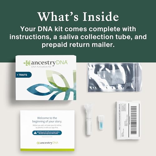 Ancestrydna BD14534 + Traits Genetic Test Kit: Personalized Genetic Traits, Dna Ethnicity Test, Origins & Ethnicities, Complete Dna Test, Ancestry Reports thumb #7