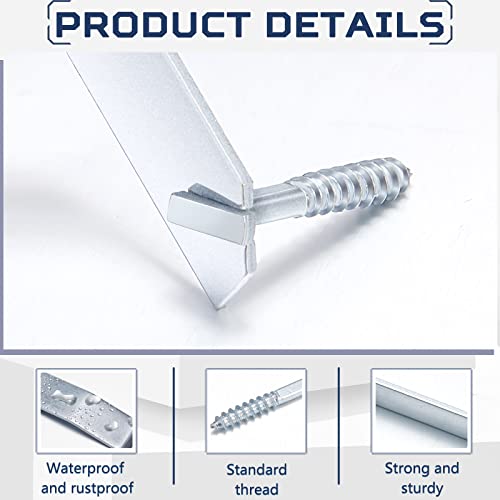 Image of 103 Pcs Security Picture Hangers Set, 100 T Head Screws and 3 Hardened Wrenches, Anti Theft Frame Locking Hardware for Hotel Museum Gallery
