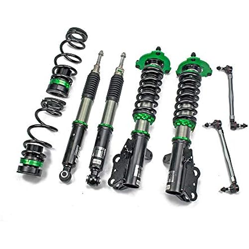Rev9 R9-HS2-132_1 Hyper-Street II Coilover Suspension Lowering Kit, Mono-Tube Shock w/ 32 Click Rebound Setting, Full Length Adjustable, compatible with Toyota Camry SE/XSE (XV70) 2018-21