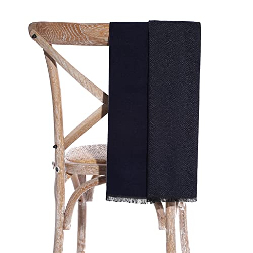 Slatiom Cashmere Scarf Men's Fall/Winter Herringbone Fringe Warm Wool Scarf Trendy Business Korean Version (Color : C, Size : 170 * 30Cm) #TOP20