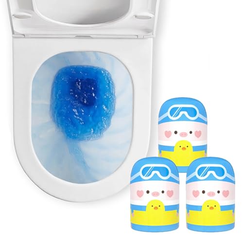 MZQZM Toilet Bowl Cleaner, 3 Pack Automatic Toilet Cleaner Bottle, Long-Lasting Deep Cleaning & Deodorized, Blue Ocean Scent