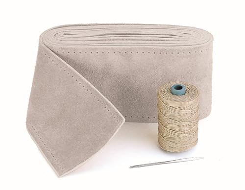 EDSON Leather Sailboat Steering Wheel Covering Kit, Gray, 7/8