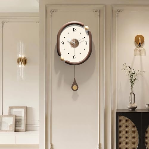 Reloj de Pared Analógico de Madera 14 Pulgadas Diseño Moderno miniatura 5