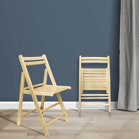 Casual Home Wooden Folding Chairs thumbnail