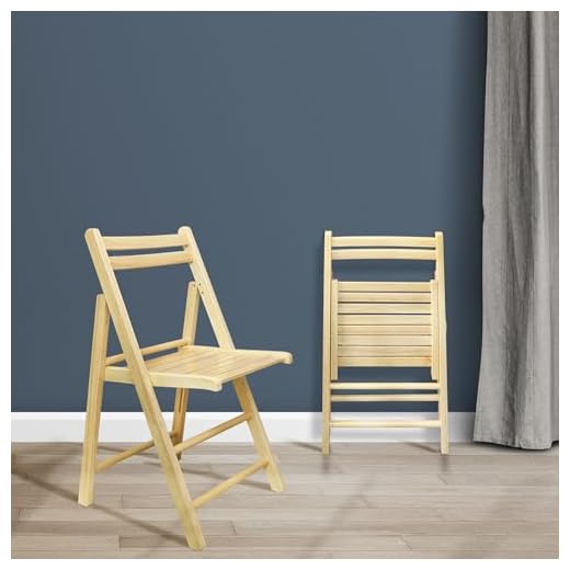 Casual Home Wooden Folding Chairs Set