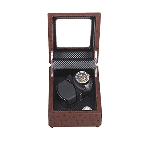 CAPXXIN Watch Winder Watch Winder Boxes 2+0 Electric Rotary Watch Box Mechanical Watch Box Gire automáticamente la Cadena Watch Winder Watch Box,C Needed