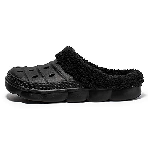 YUKTOPA Unisex Garden Clogs House Slippers Fur Lined Winter Breathable Walking Garden Shoes Warm Non-Slip Mule Footwear2