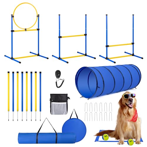 Dog Agility Set with 8 Poles