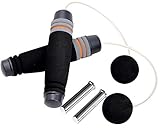 Weighted Cordless Jump Rope for Workout Tangle-free Adjustable Bod Rope Skipping Rope For Fitness Weight Loss Boxing MMA WOD Training BOD Rope Beachbody MBF Workout for Men Women Kids