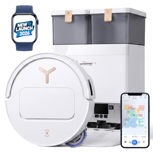 Image of ECOVACS Deebot T50S Pro Omni 2 in 1 Robot Vacuum Cleaner & Mop, 2026 25000 Pa Suction, Self-Empty & Self Wash Omni-Station, ZeroTangle 3.0, Hot Air-Drying, Auto-Lift Mop, 250 Mins Runtime