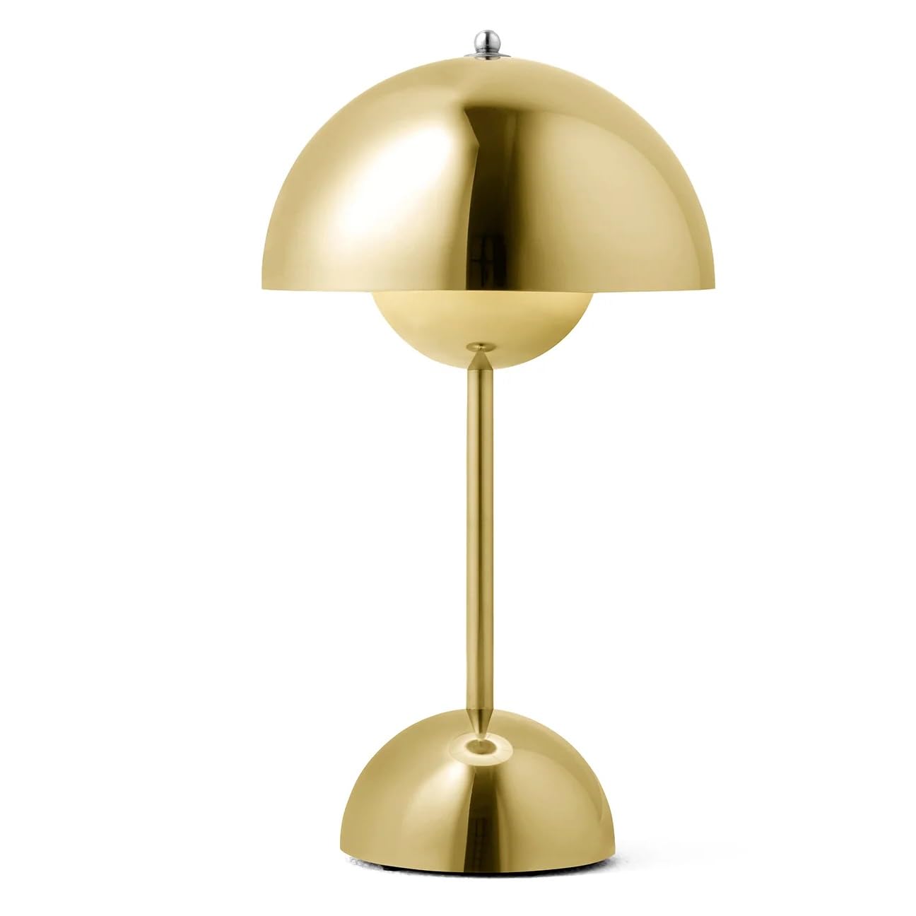 Tradition Flowerpot Portable LED Table Lamp VP9 Chrome Brass 
