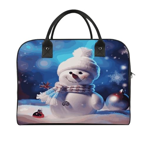 Maletín ligero para laptop unisex con diseño muñeco de nieve miniatura 1