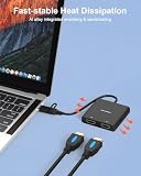 BKELHS Adapter USB 3.0 do Dual HDMI, USB na 2 HDMI Multiple Monitor 4K 1080P 60HZ Full HD Audio Video Graphics Converter Cable Laptop Splitter Extended Display Dual Screens Desktop for Windows Mac OS