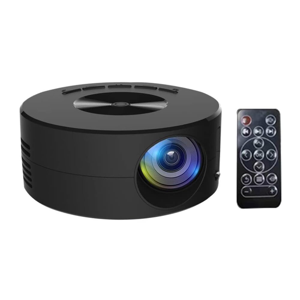 trideo |𝟭𝟱 𝗬𝗘𝗔𝗥𝗦 𝗪𝗔𝗥𝗥𝗔𝗡𝗧𝗬|portable household led projector with 320x180 lcd display, wire screen mirroring, built-in speaker, adjustable 14"-100" projection, abs material