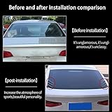 2PCS Car Rear Windshield Side Spoiler, Compatible with Audi A5 S5 RS5 B9 B8 B8.5, Rear Wing Trim Side Vents Window Louvers Exterior,1-Glossy Black - Image 5